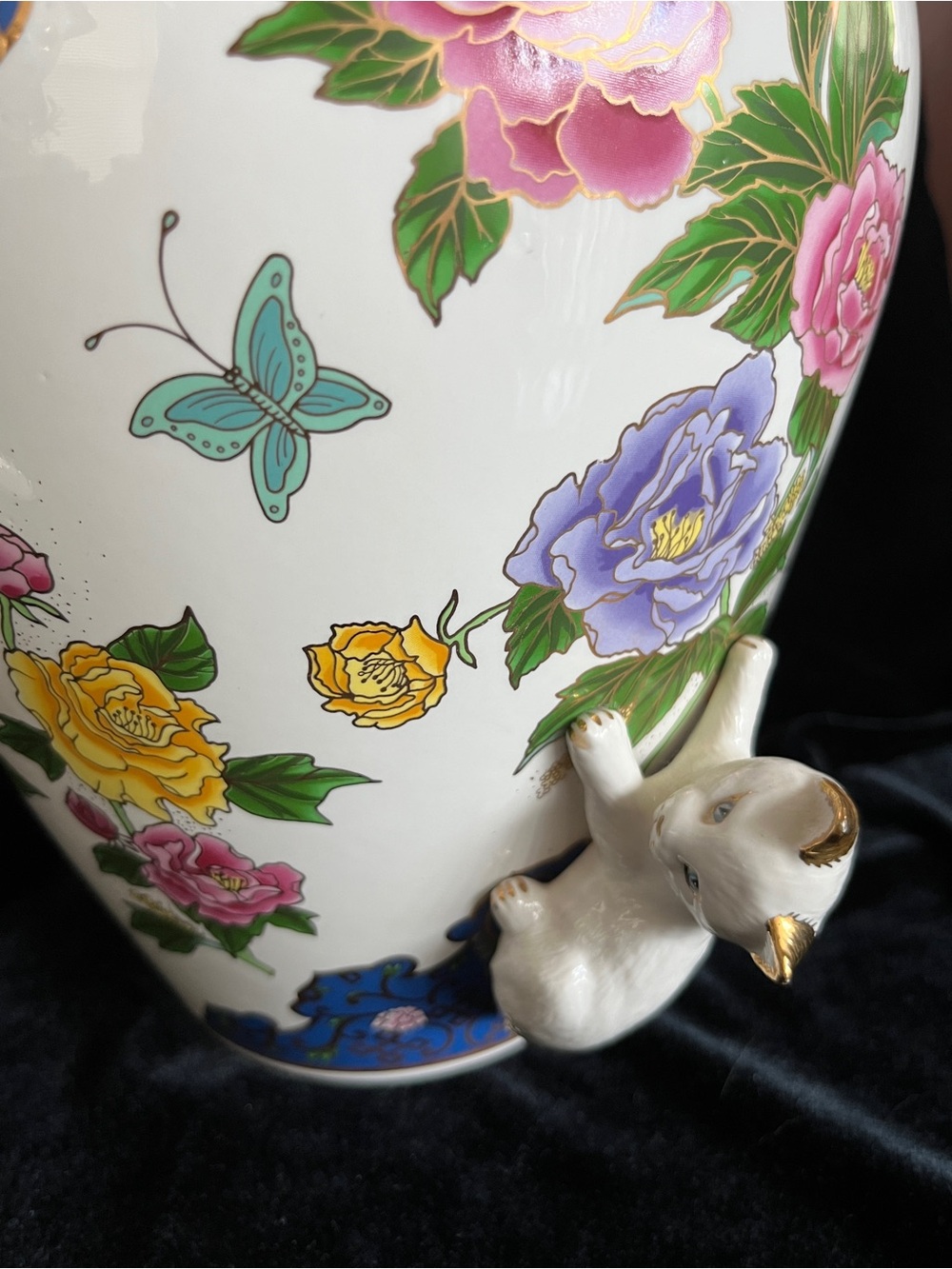 1989 Franklin Mint "The Vase of the Imperial Cats" by Toshiharu Kitagawa Vase - Picture 4 of 11